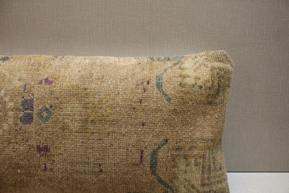 Handwoven Turkish Kilim Lumbar Pillow Cover 12x24: Boho Home Decor