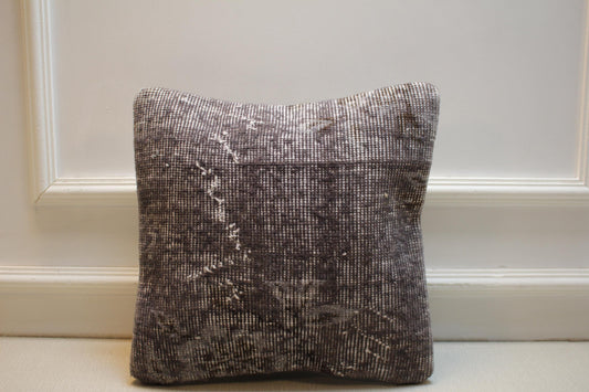 Vintage Turkish Kilim Pillow Cover , Handmade Boho Rug Cushion, Rustic Farmhouse Decorative Throw Pillow