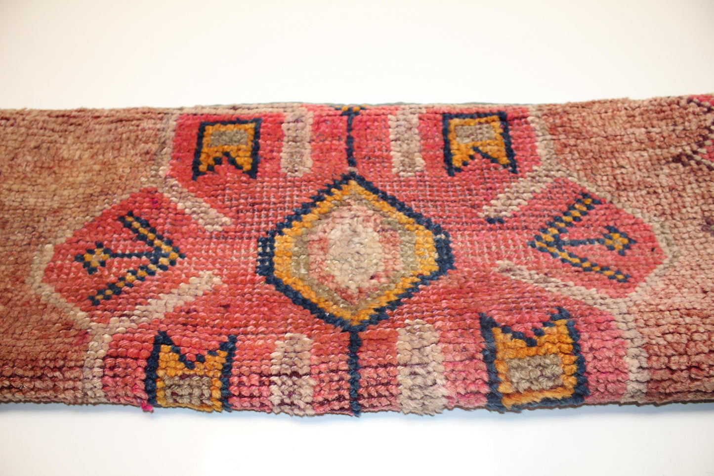 Mustard Tribal Medallion Motif, Handmade Wool Rug Textile