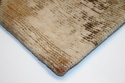 Earthy Patchwork Kilim Pillow – Raw Neutral Texture 16x16 inch