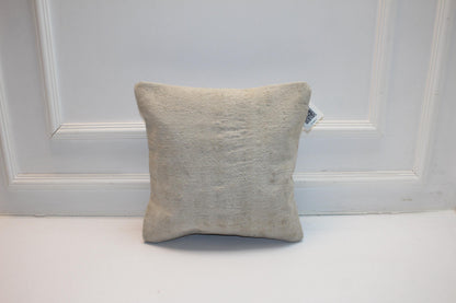 Raw Textile Pillow Cover, Undyed Natural Woven Cushion, Square Minimal Accent Pillow, Organic Neutral Home Decor (16x16 in)