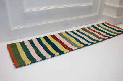 Striped Vintage Kilim Lumbar Pillow(12x48)