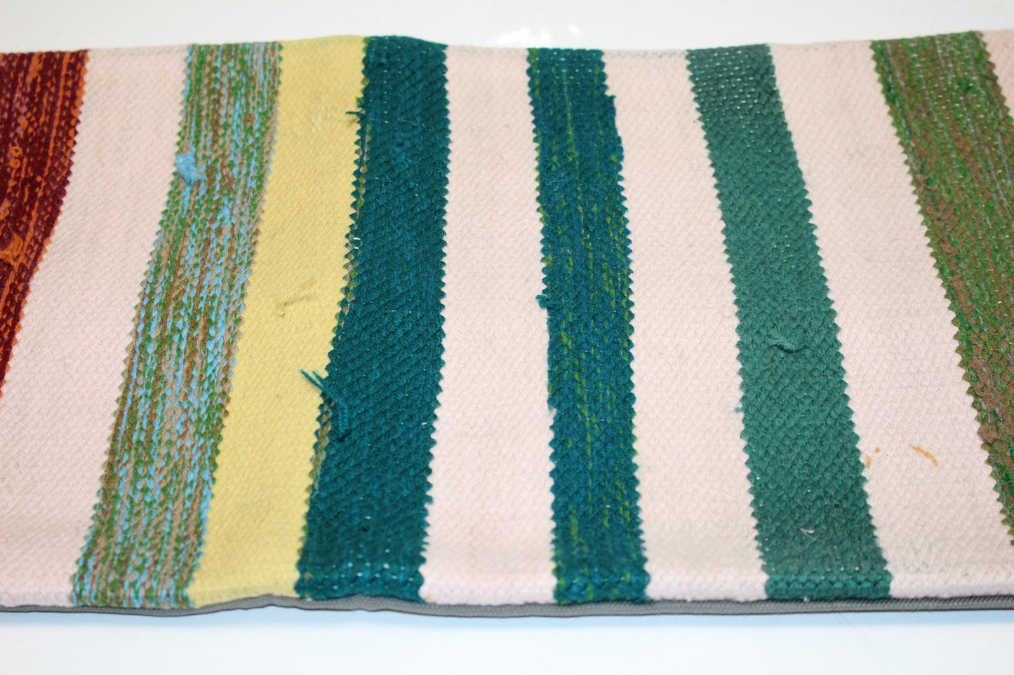 Striped Vintage Kilim Lumbar Pillow(12x48)
