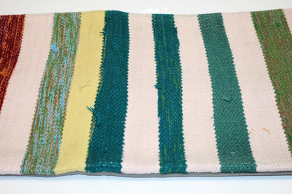 Striped Vintage Kilim Lumbar Pillow(12x48)