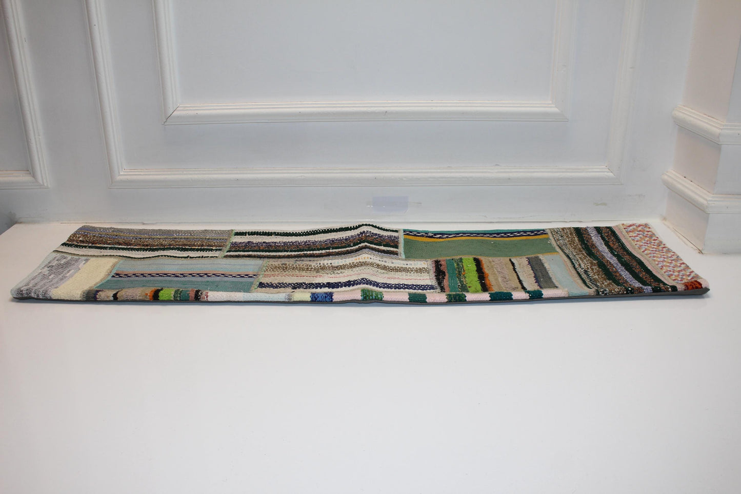 Patchwork Vintage Kilim Lumbar Pillow (12x48)