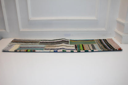 Patchwork Vintage Kilim Lumbar Pillow (12x48)