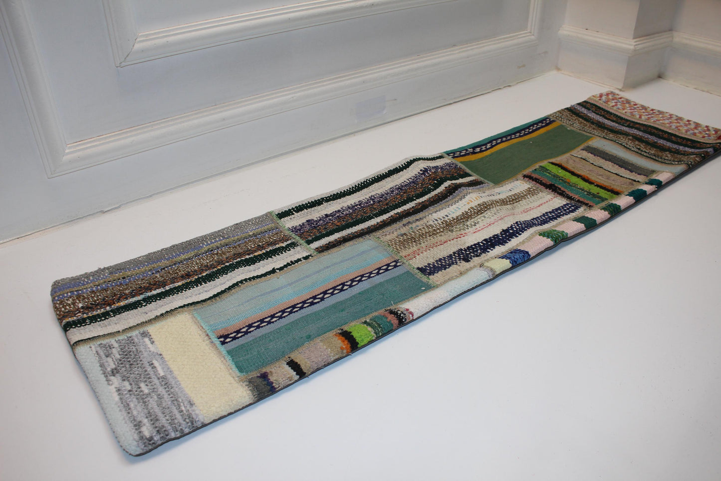 Patchwork Vintage Kilim Lumbar Pillow (12x48)