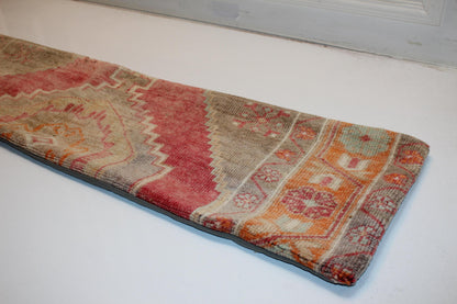 Vintage Anatolian Kilim Lumbar Pillow(12x48)