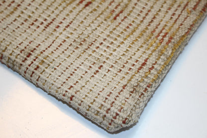 Abstract Anatolian Pattern Rug Cushion, Warm Neutral Bench Pillow(12x24 in)