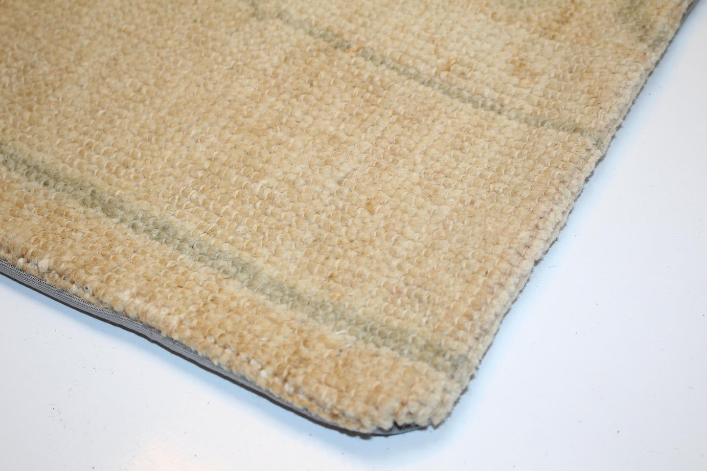 Minimal Primitive Anatolian Rug Cushion, Neutral Wabi Sabi Bench Pillow(12x24 in)