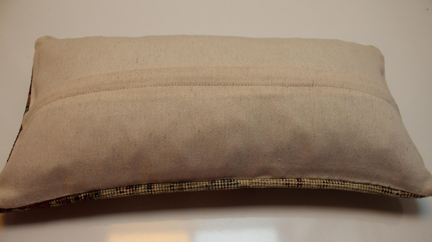 Faded Medallion Floral Rug Cushion in Soft Pastel Tones for Bench Decor(12x24 in)