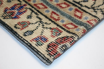 Floral Band Kilim Pillow – Vintage Folk Pattern 16x16 inch