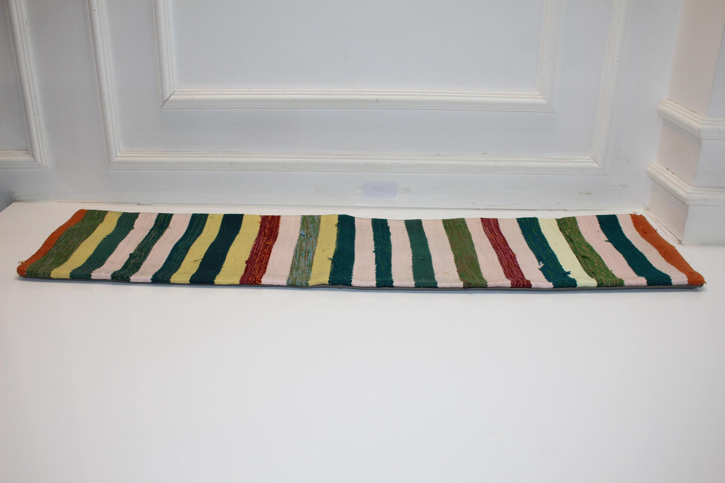 Striped Vintage Kilim Lumbar Pillow(12x48)
