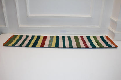 Striped Vintage Kilim Lumbar Pillow(12x48)