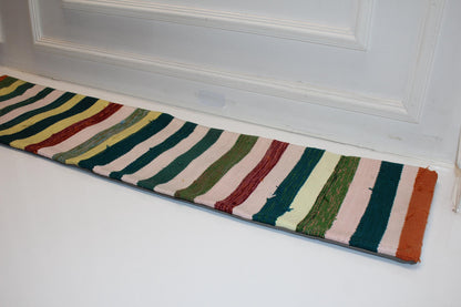 Striped Vintage Kilim Lumbar Pillow(12x48)