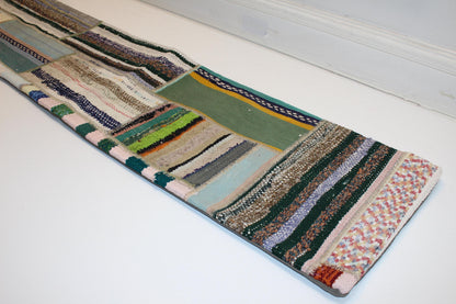 Patchwork Vintage Kilim Lumbar Pillow (12x48)