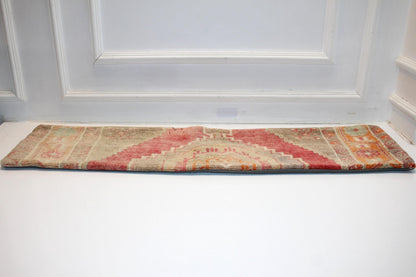 Vintage Anatolian Kilim Lumbar Pillow(12x48)