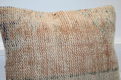 Neutral Earth Tone Cushion, Handmade Boho Accent Pillow, Rustic Home Decor(16x16 in)