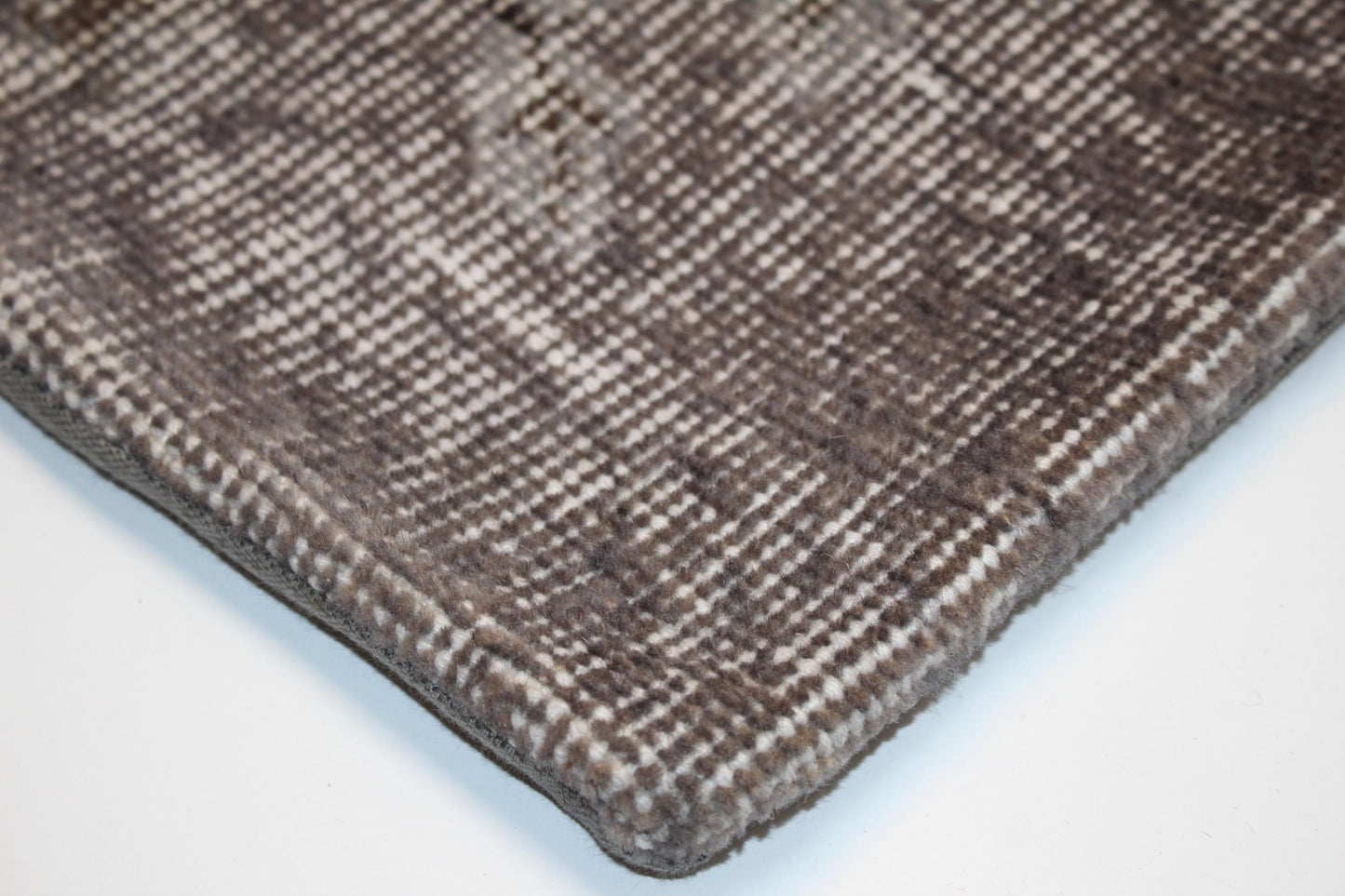 Distressed Gray Rug Cushion, Minimal Boho Rustic Home Decor (16x16 in)
