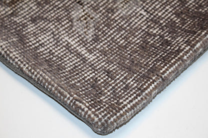 Distressed Gray Rug Cushion, Minimal Boho Rustic Home Decor (16x16 in)