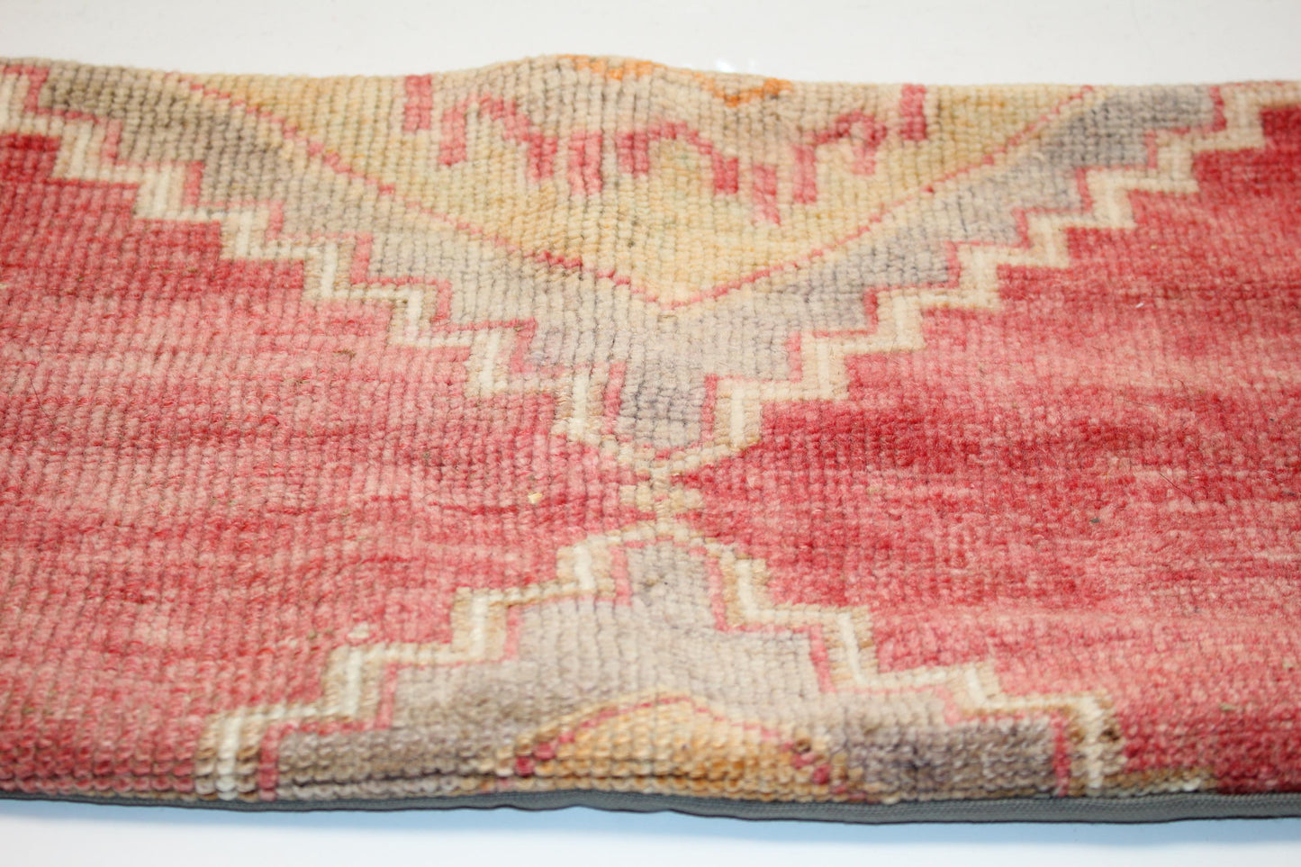Red Tribal Bench Cushions, Boho Ethnic Long Rug Pillow Set(12x48)