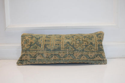 Sage Green & Beige Anatolian Rug Style Bench Cushions 10x24 inch