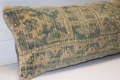 Sage Green & Beige Anatolian Rug Style Bench Cushions 10x24 inch