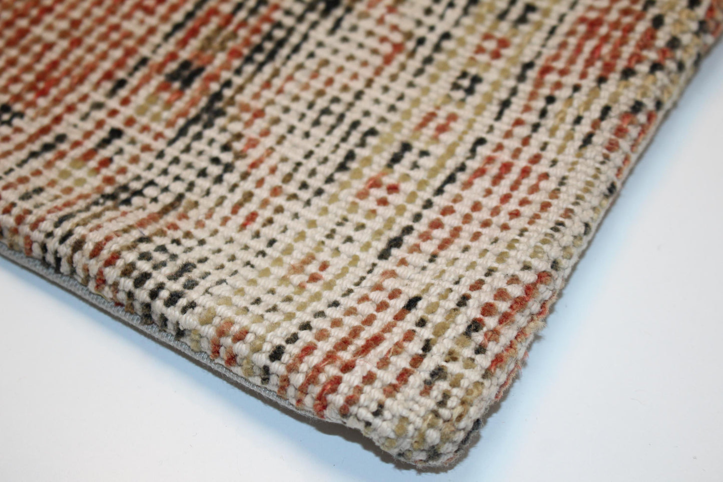 Vintage Turkish Kilim Lumbar Pillow Cover, Rustic Boho Bench Cushion 12x24