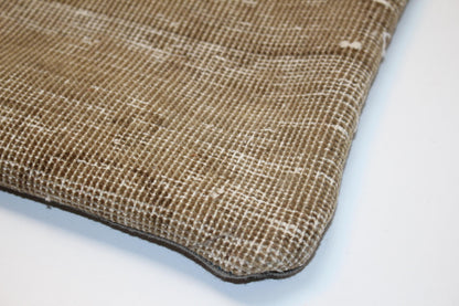 Neutral Anatolian Rug Bench Cushion, Minimal Rustic Decor 12x24 inch