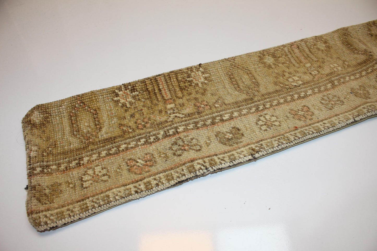 Neutral Beige Antique Boho Bench Cushion, Handwoven Anatolian Rug Pillow