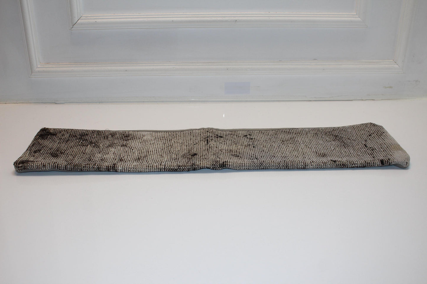 Charcoal Gray Long Cushion, Minimal Rustic Bench Pillow, Neutral Modern Home Decor
