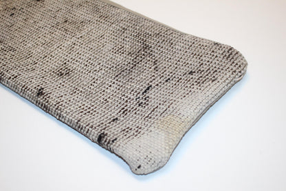 Charcoal Gray Long Cushion, Minimal Rustic Bench Pillow, Neutral Modern Home Decor