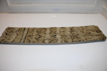 Neutral Beige Tan Brown, Rustic Boho Long Cushion, Handmade Rug Pillow