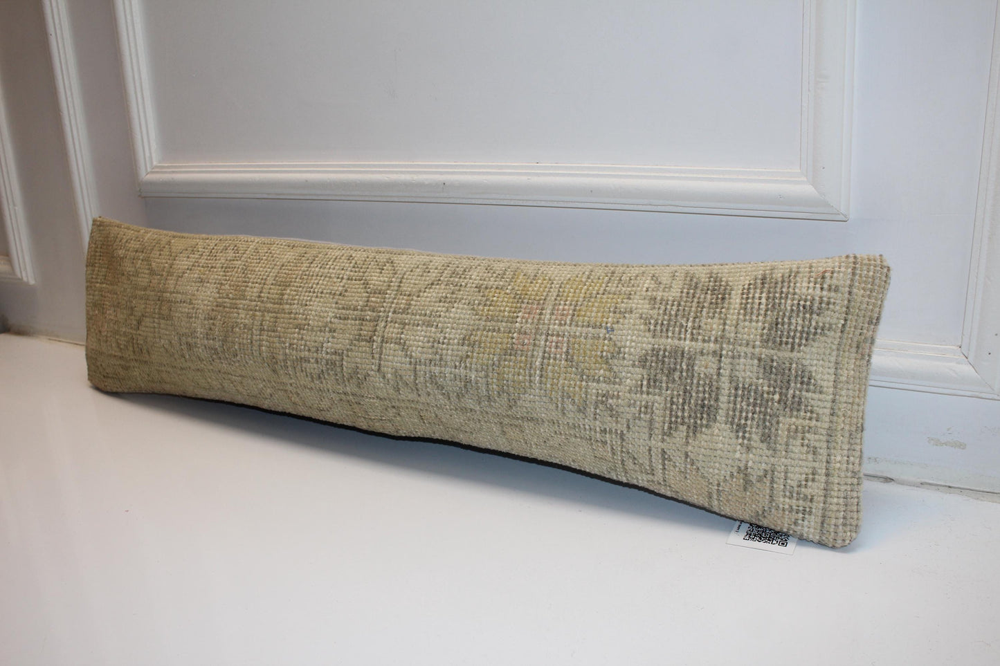 Solid Neutral Beige Rug Cushion, Minimal Long Bench Sofa Pillow