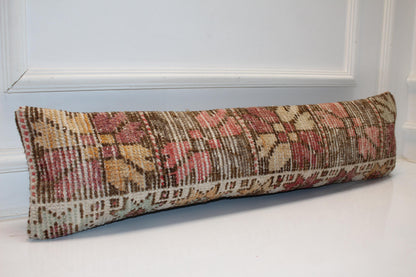 Patchwork Anatolian Kilim Cushion, Warm Boho Bench Sofa Decor