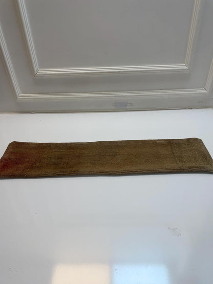 Solid Brown Kilim Pillow Cover, Minimal Rustic Long Cushion, Neutral Bench Sofa Decor