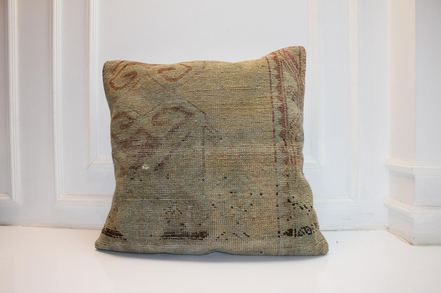 Indoor Outdoor Garden Cushion for Summer & Winter Garden | Natural Boho Decor Pillow 27x27 ınch