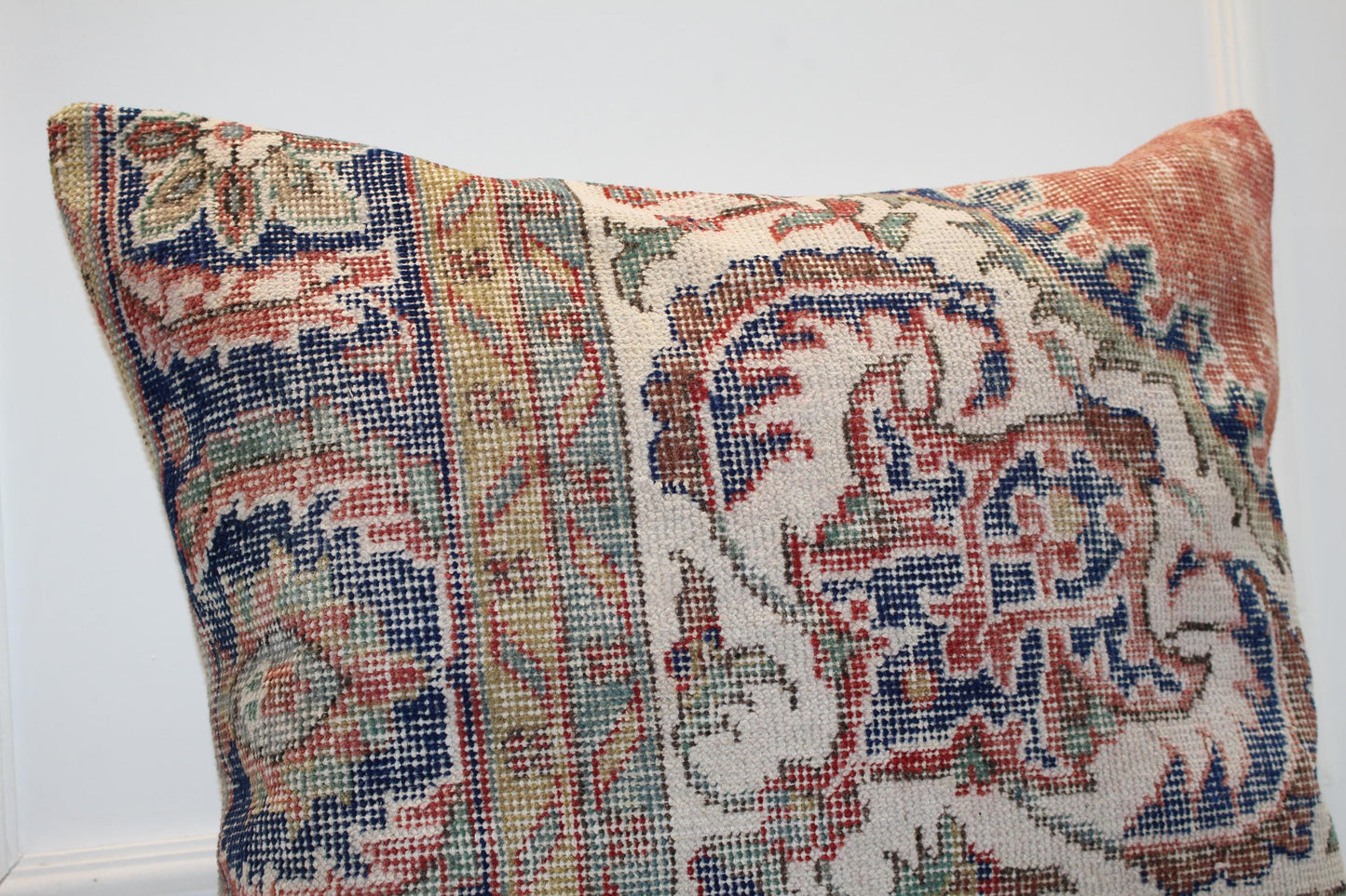 Classic Pattern Boho Cushion | Decorative Pillow for Summer & Winter Garden 27x27 ınch
