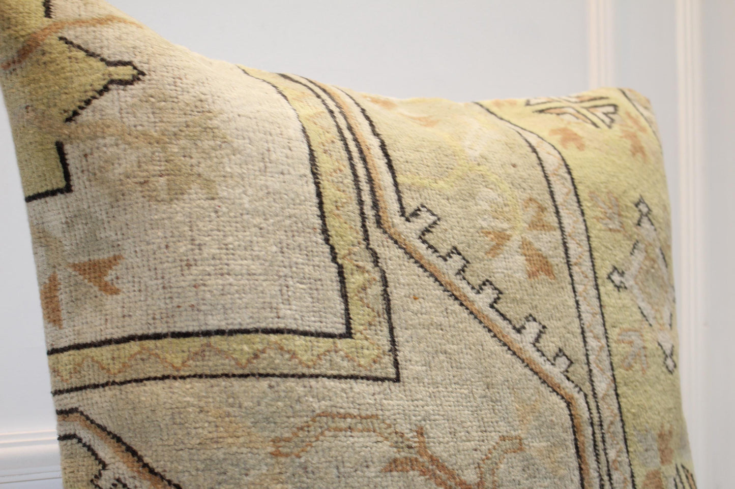 Vintage Turkish Kilim Pillow Cover | Boho Garden Cushion, 27x27 Inch