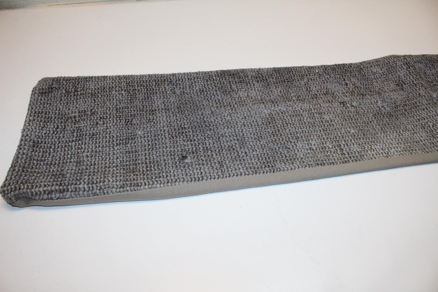 Solid Grey Kilim Cushion, Minimal Long Pillow for Modern Interiors