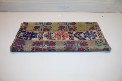 12x24 inc Boho Tribal Cushion, Handmade Anatolian Rug Pillow, Neutral Earth Tones