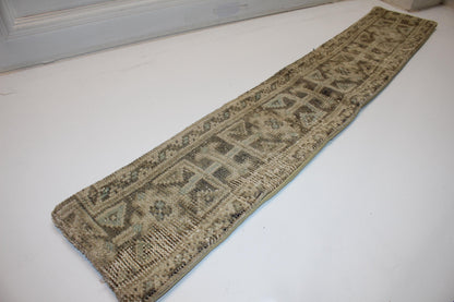 Faded Olive Beige Boho Bench Cushion, Handwoven Anatolian Rug Pillow