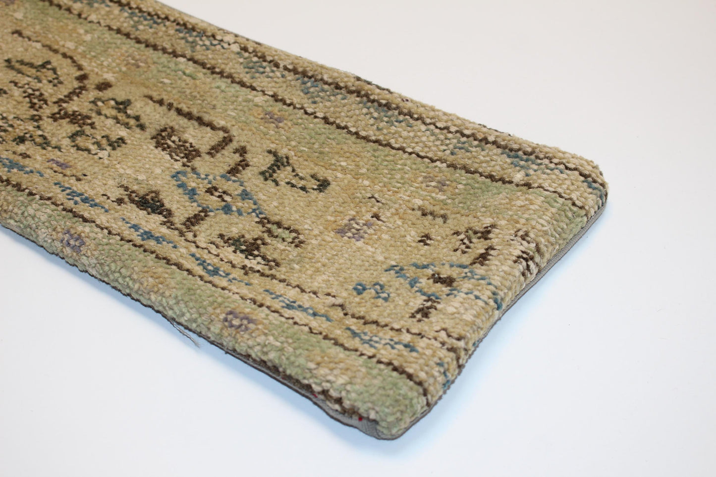 Beige Earth Tone Long Cushion, Handmade Boho Bench Pillow, Neutral Rustic Decor