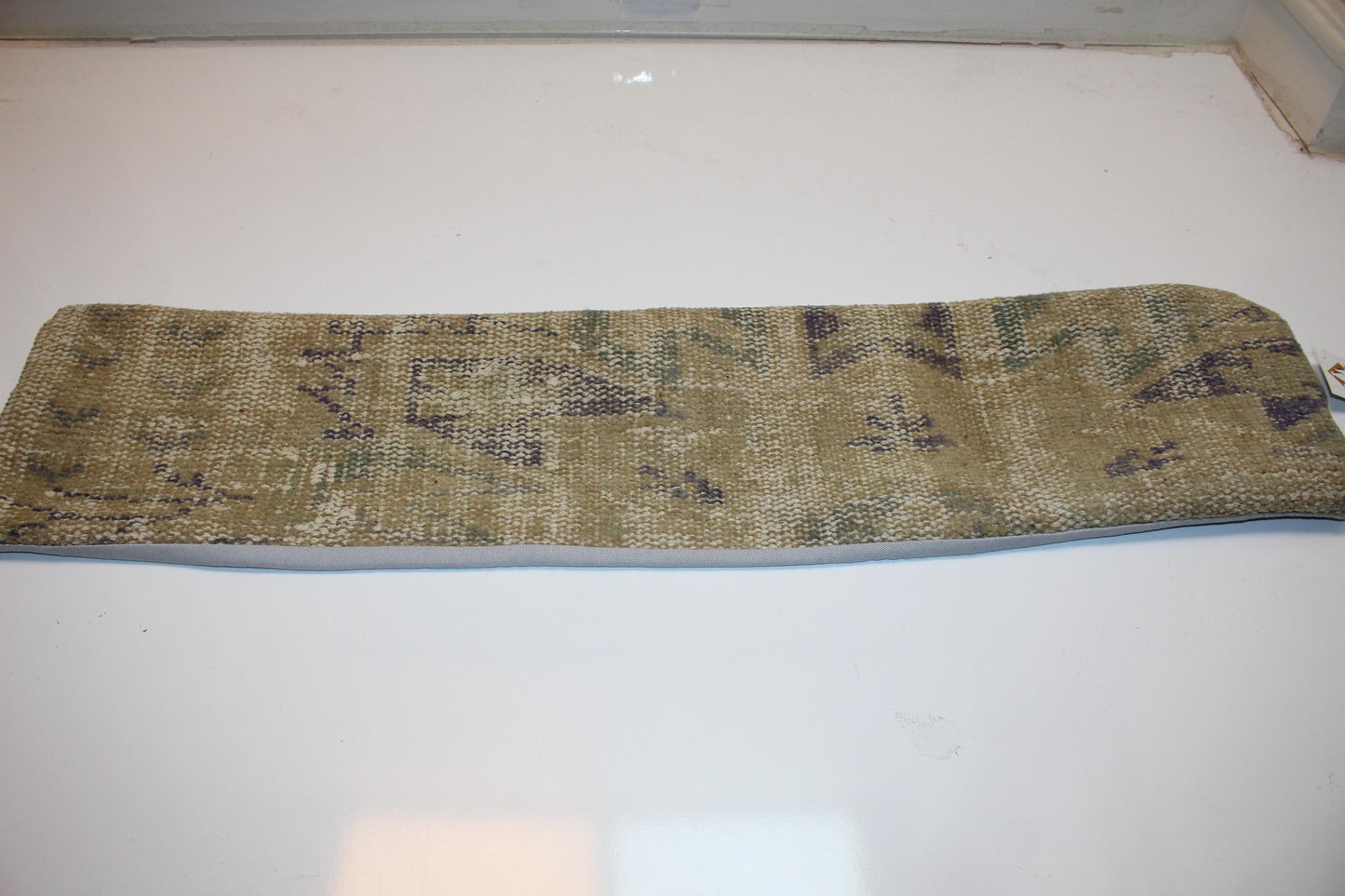 Neutral Earth Tone Cushion, Minimal Rustic Bench Pillow, Aged Textile Look