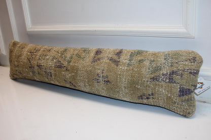Neutral Earth Tone Cushion, Minimal Rustic Bench Pillow, Aged Textile Look