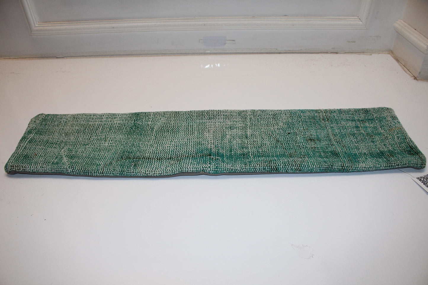 Soft Green Cushion, Minimal Textured Bench Pillow, Calm Modern Decor