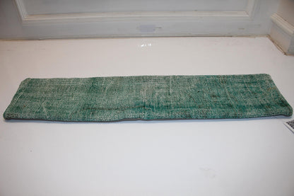 Soft Green Cushion, Minimal Textured Bench Pillow, Calm Modern Decor