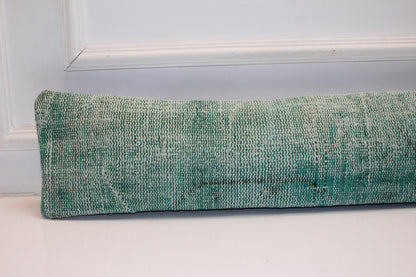 Soft Green Cushion, Minimal Textured Bench Pillow, Calm Modern Decor