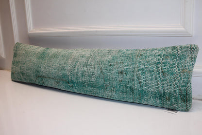 Soft Green Cushion, Minimal Textured Bench Pillow, Calm Modern Decor