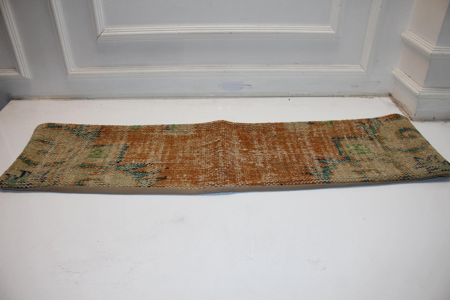 Extra Long Lumbar Cushion, Earth Tone Boho Rug Pillow for Entryway & Farmhouse Decor 12X48